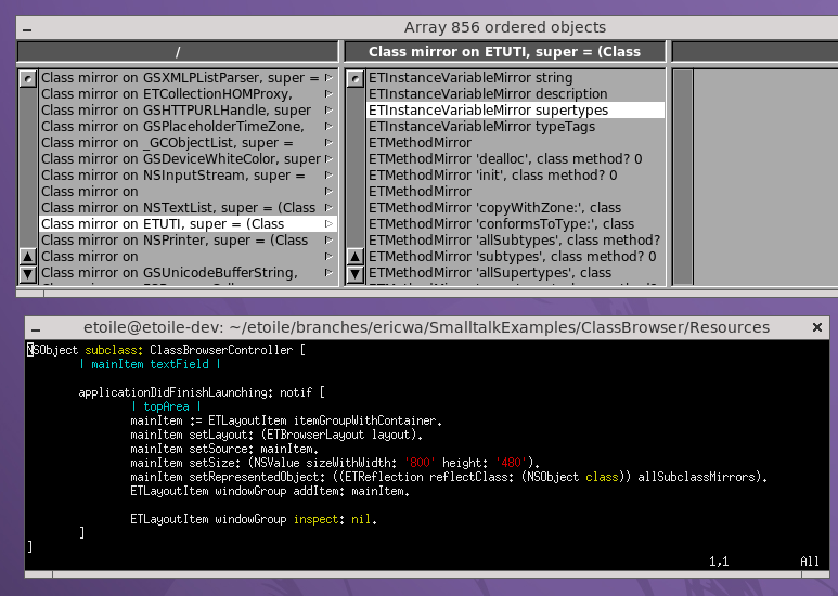 Smalltalk Class Browser